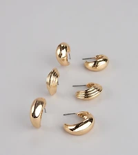 Mix And Match Three-Pack Earrings Set