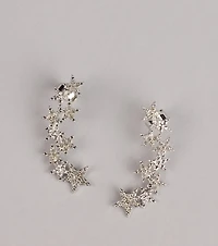 Shooting Star Rhinestone Ear Cuff
