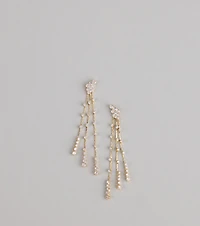 Sparkle Stream Rhinestone Earrings