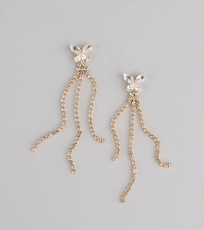 Twinkle And Flutter Butterfly Earrings