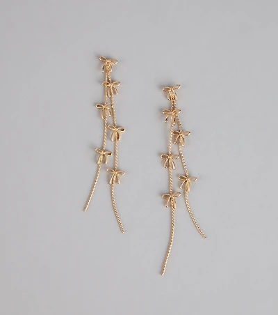 Tied Up Sparkle Fringe Earrings