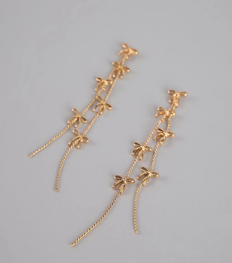 Tied Up Sparkle Fringe Earrings