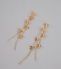Tied Up Sparkle Fringe Earrings