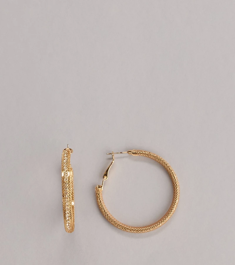 Classic Twist Hoop Earrings