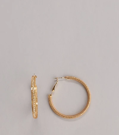 Classic Twist Hoop Earrings