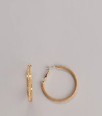 Classic Twist Hoop Earrings