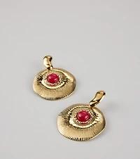 Statement Shine Stone Drop Earrings