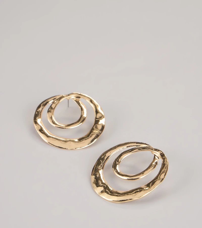 Double Take Statement Hoop Earrings