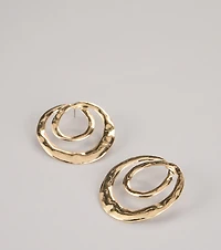 Double Take Statement Hoop Earrings