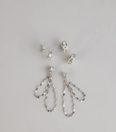 Triple Shine Earring Set