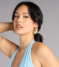 Falling For You Leaf Earrings