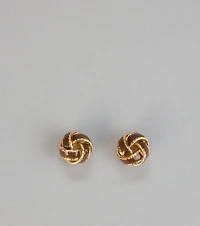 Polished Knot Mini Earrings