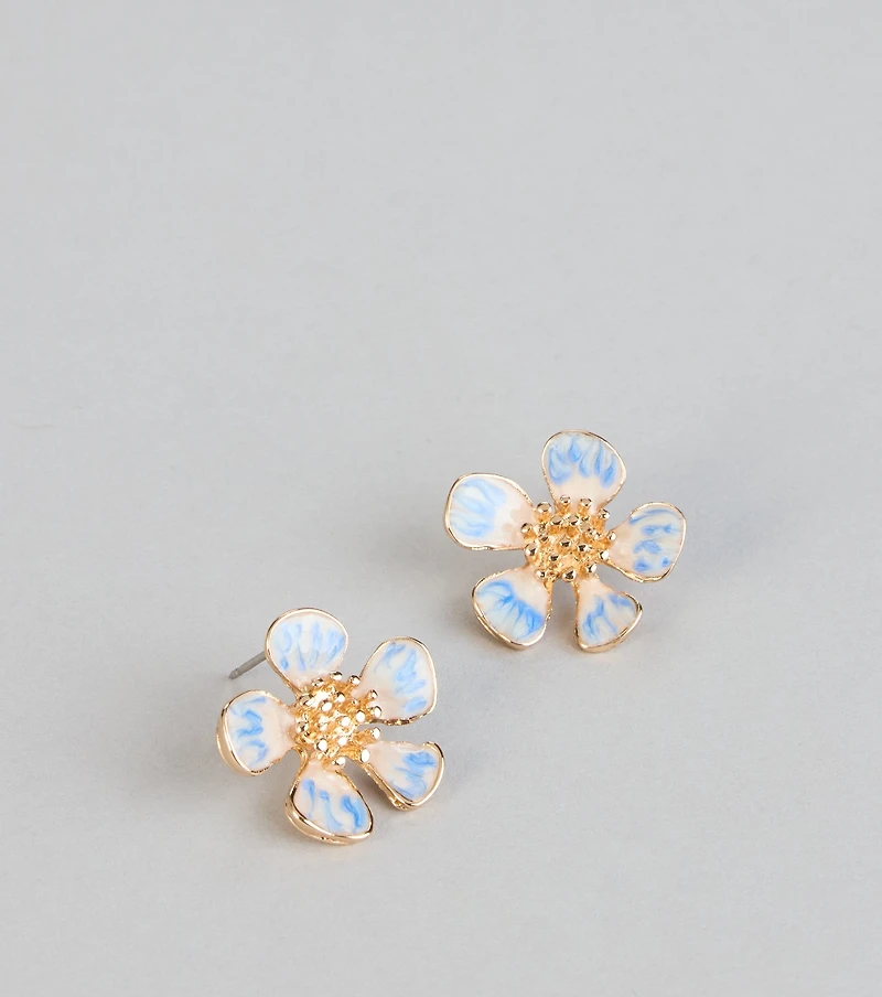 Garden Bloom Flower Earrings