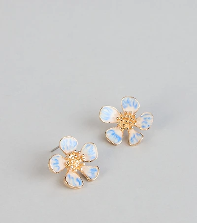 Garden Bloom Flower Earrings