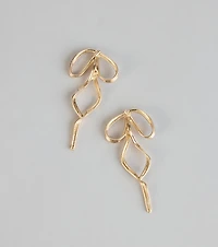 Tie the Drama Bow Earrings