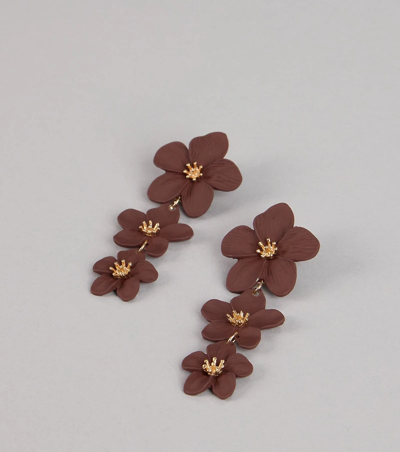 Bloom Boldly Flower Drop Earrings