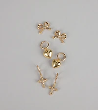 Sweet Sparkle Trio Earring Set