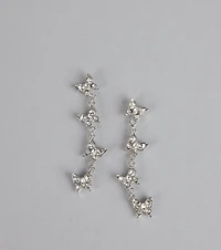 Sparkle Trail Butterfly Earrings
