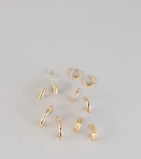 Daily Rotation Six-Piece Earring Set