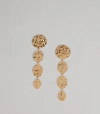 Statement Shine Circle Earrings