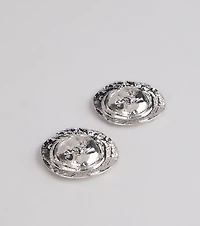 Liquid Glow Molten Wave Statement Earrings