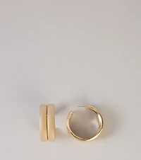 Statement Wide Hoop Earrings