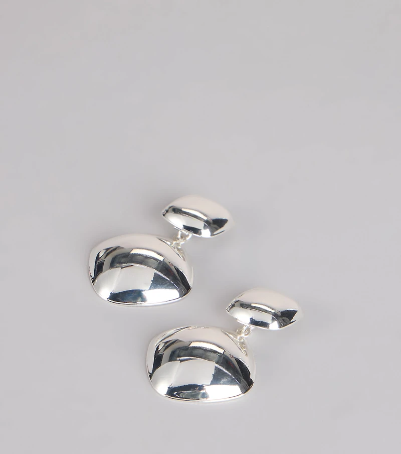 Polished Edge Chunky Earrings
