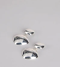 Polished Edge Chunky Earrings