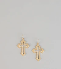 Fashionable Faith Cross Earrings