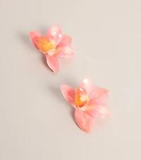 Vacay RSVP Tropical Flower Statement Earrings