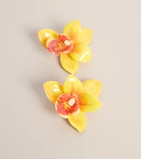 Tropical Soiree Flower Earrings