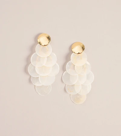 Resort Vacay Shell Chandelier Earrings