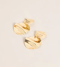 Just Enough Drama Hammered Drop Earrings