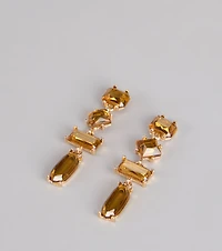 Elevated Glow Gem Rhinestone Earrings