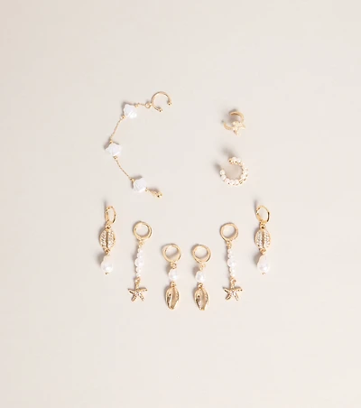 Beachy Glow Six-Pack Earrings Set