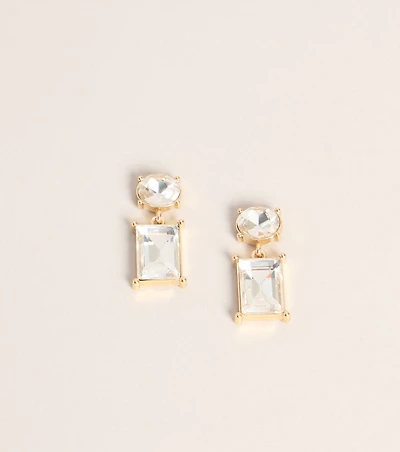 Polished Plans Rhinestone Drop Earrings