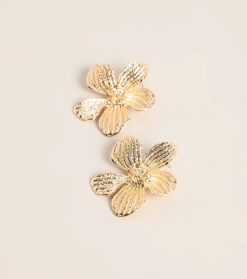 Statement Bloom Flower Stud Earrings