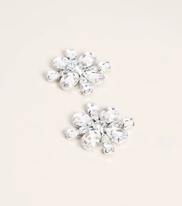 First Dance Rhinestone Flower Earrings