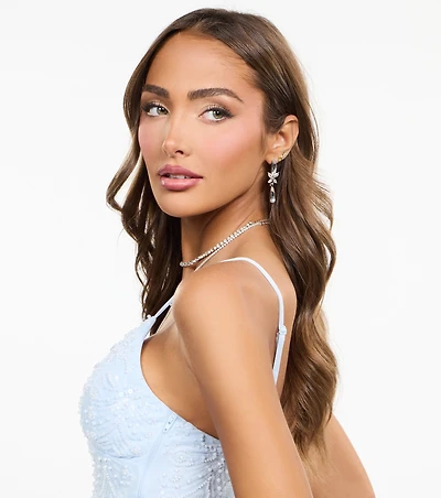 Finishing Touch Rhinestone Earrings