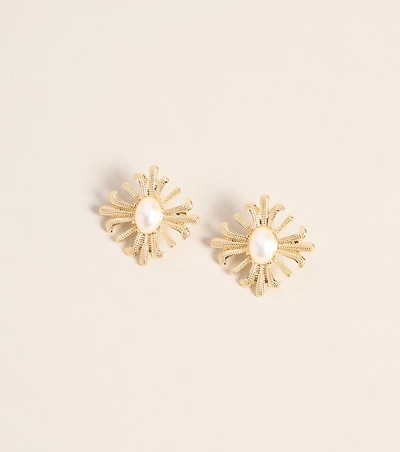 Radiant Muse Pearl Statement Earrings
