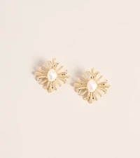 Radiant Muse Pearl Statement Earrings