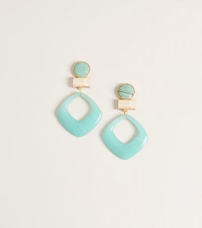 Vacation Pending Drop Hoop Earrings