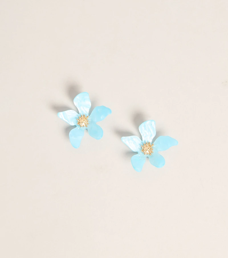 Pretty Pair Flower Stud Earrings