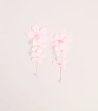 Petal Party Floral Linear Drop Earrings