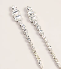 Crystal Cascade Statement Earrings