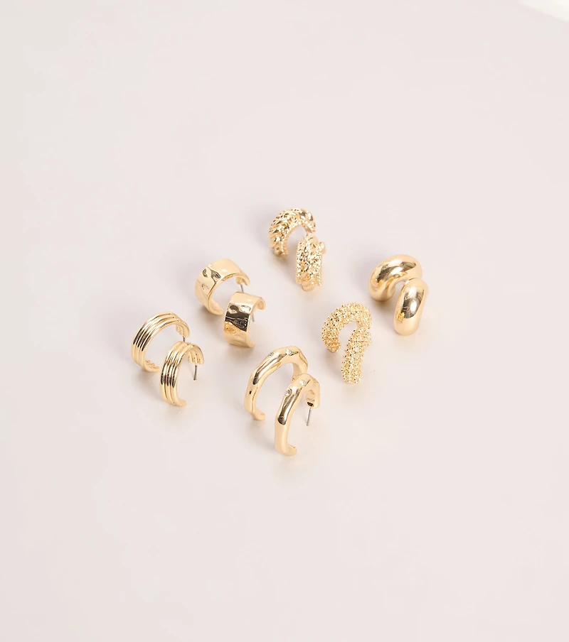 Switch Up The Style Hoop Earrings Set