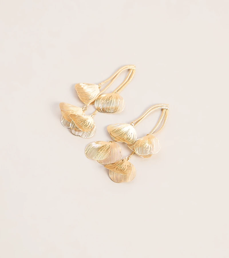 Golden Hour Crush Petal Drop Earrings