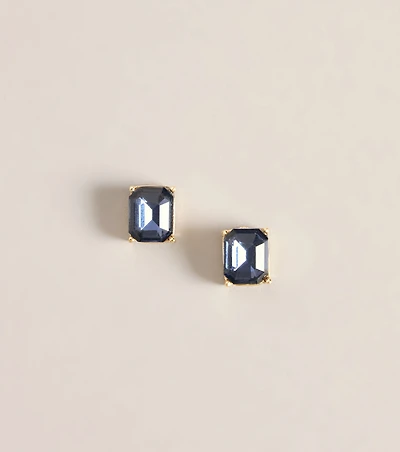 Gem Status Emerald Cut Statement Stud Earrings