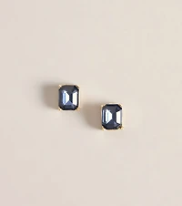Gem Status Emerald Cut Statement Stud Earrings