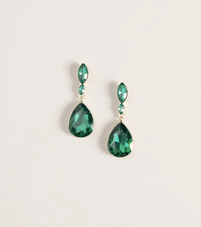 Drop Everything Gemstone Teardrop Earrings
